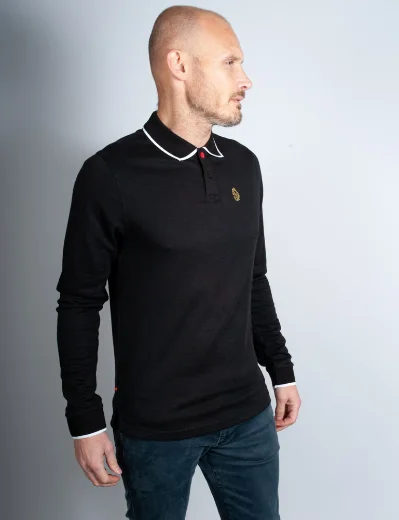 Luke Sport Long Meadtastic Polo Shirt | Black