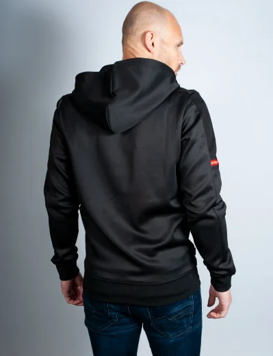 Luke Cyclone Zip Through Hoody | Black