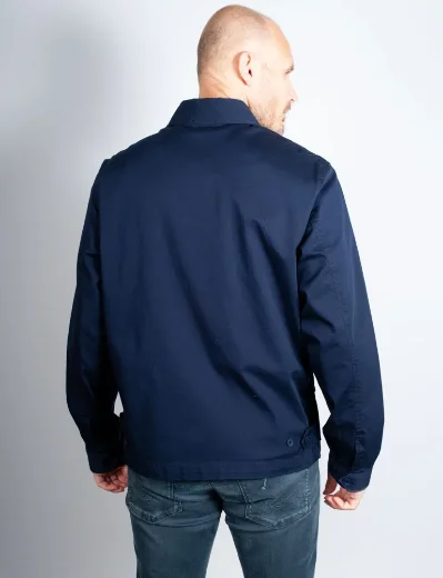 Lacoste Cotton Harrington Jacket | Dark Blue