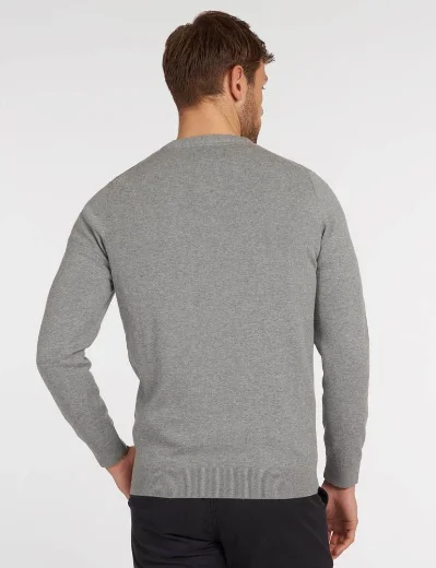 Barbour Pima Cotton Crew Neck Sweater | Grey