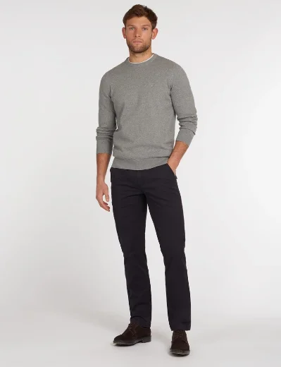Barbour Pima Cotton Crew Neck Sweater | Grey