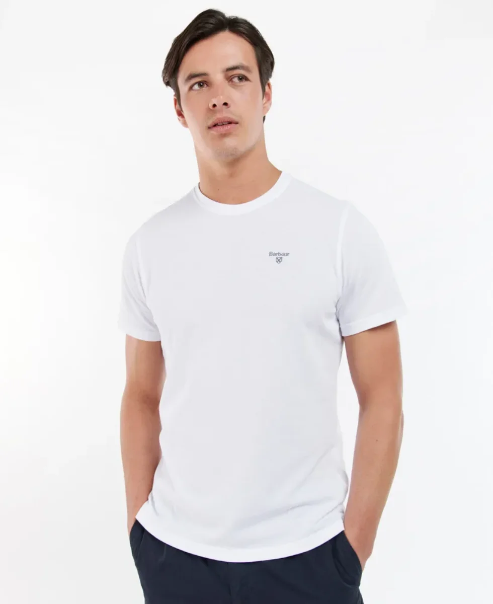 Barbour Chaldon Pique T-Shirt | White
