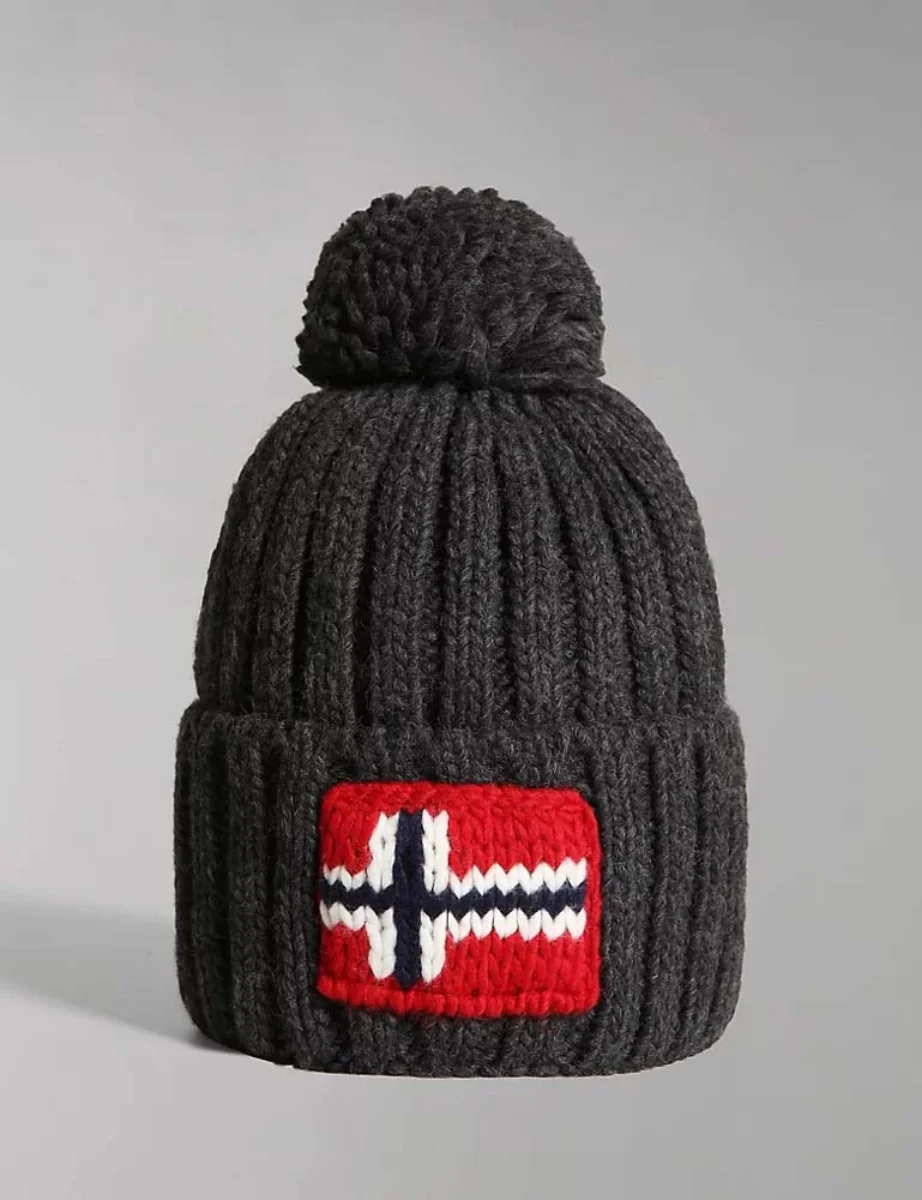 Napapijri Semiury Knitted Beanie | Dark Grey