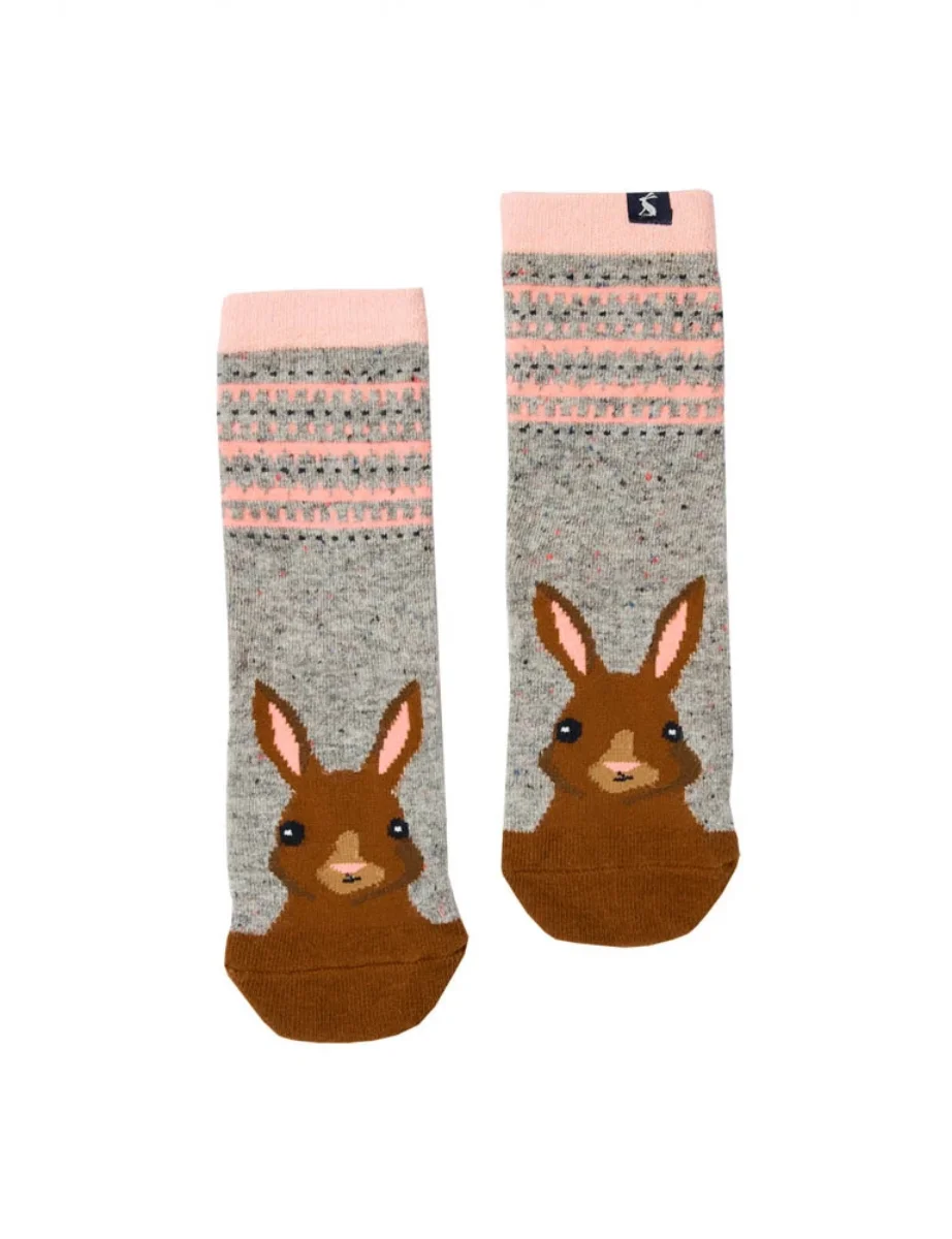 Joules Warmley Socks | Grey Hare
