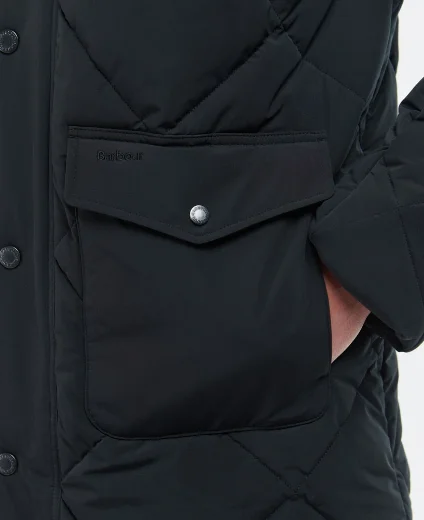 Barbour Moben Baffle Quilt Jacket | Black