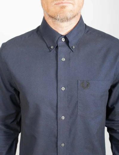 Fred Perry Brushed Cotton Oxford Shirt | French Navy