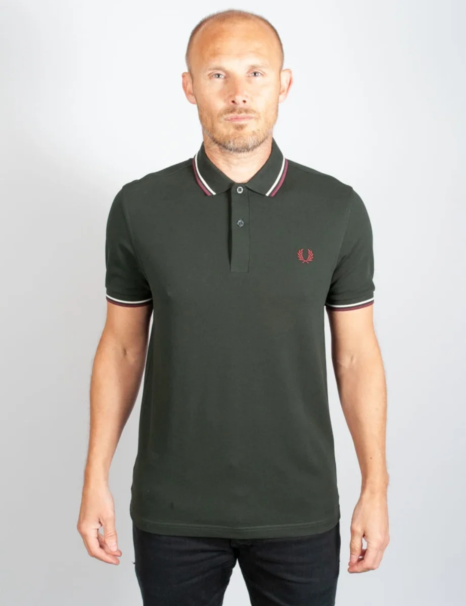 Fred Perry Twin Tipped Polo Shirt | Night Green