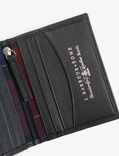 Barbour Colwell Small Billfold Wallet | Black