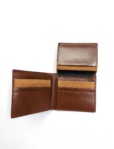 Ted Baker Sammed Folded Leather Wallet | Tan