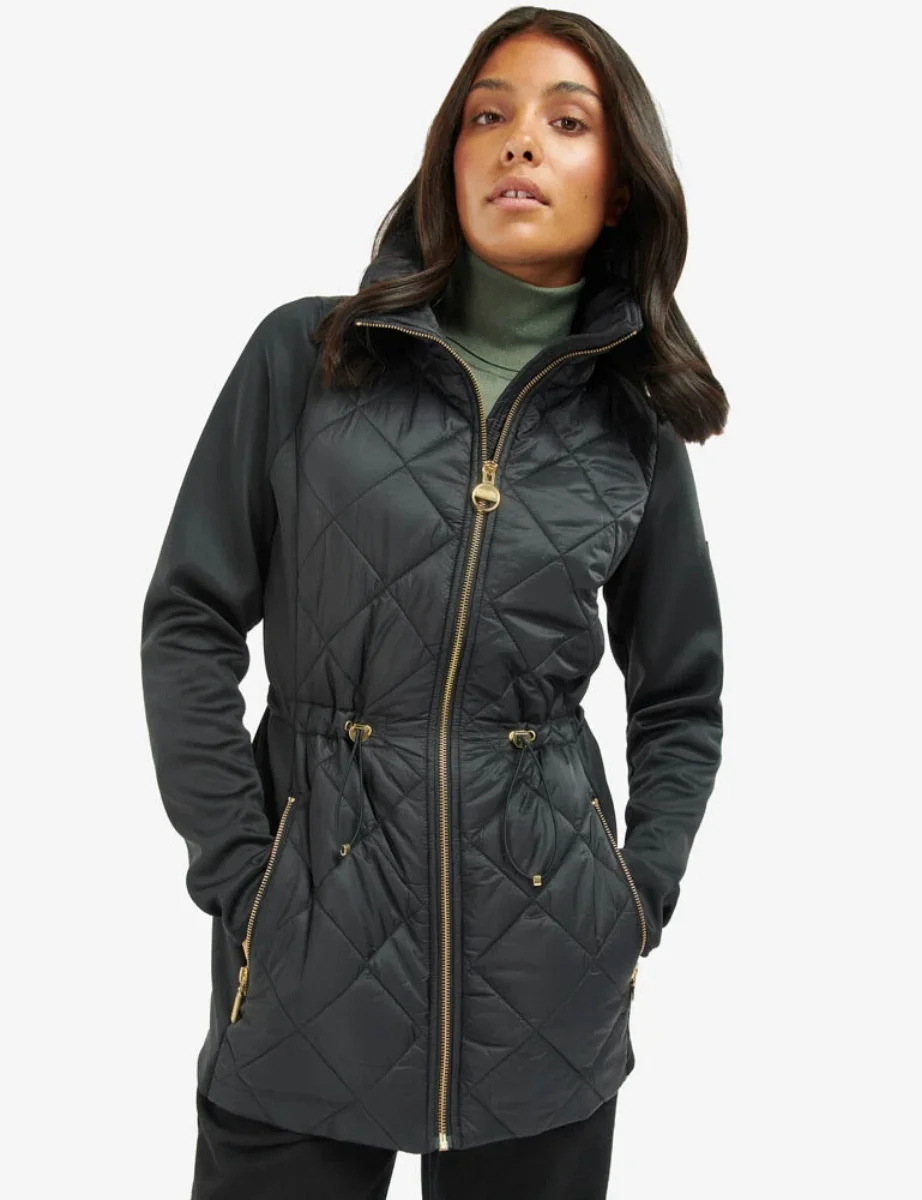 Barbour Intl Womens Jensons Quilted Sweat | Black