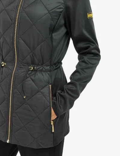 Barbour Intl Womens Jensons Quilted Sweat | Black