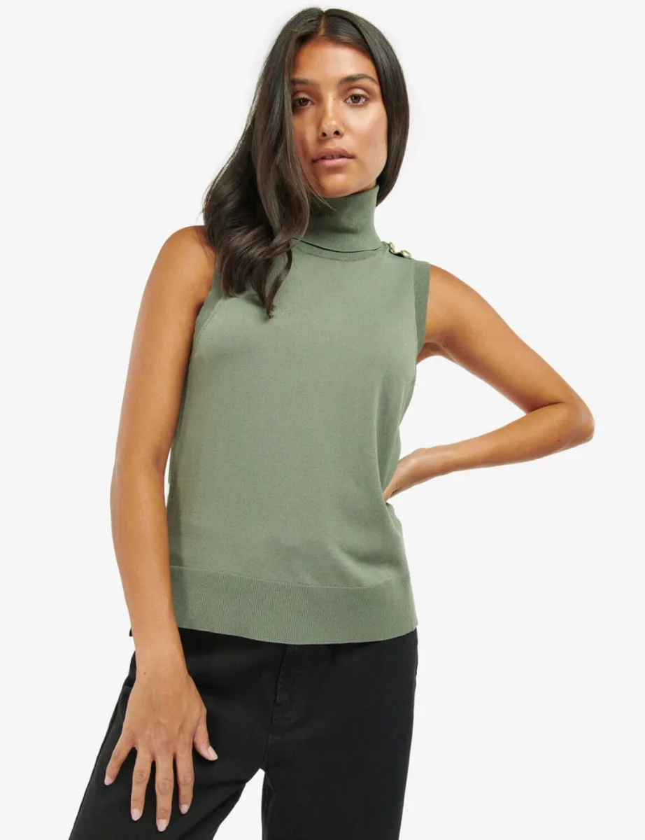 Barbour Intl Womens Rosbern Knitted Top | Midnight Green