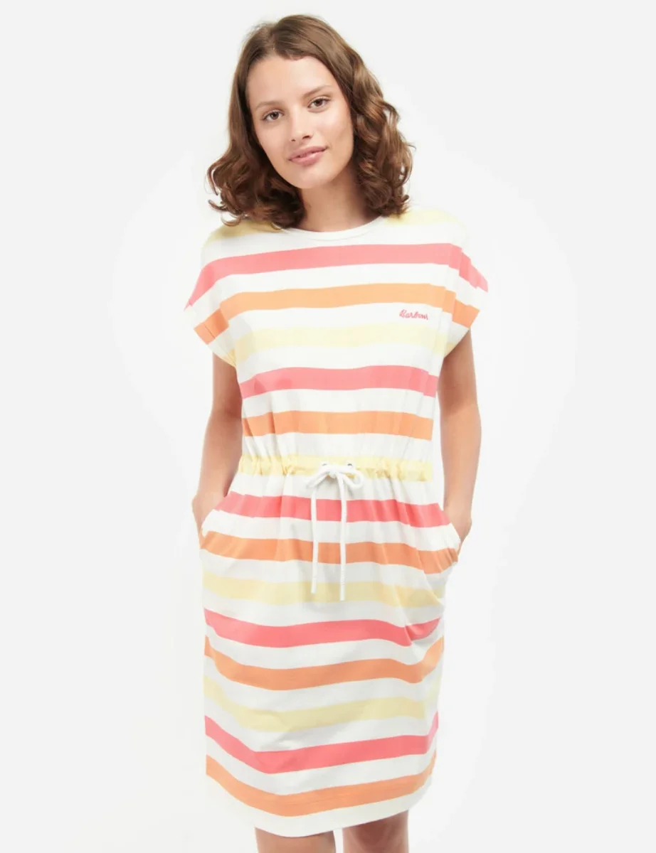 Barbour Women's Marloes Stripe Dress | White/Multi