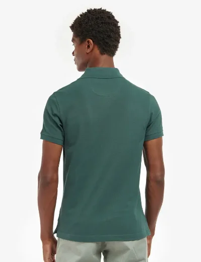 Barbour Tartan Pique Polo Shirt | Green Gables