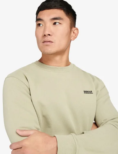 Barbour Intl Roadster Crew Neck Sweater | Cavalry Sand
