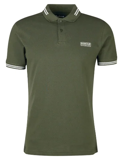 Barbour Intl Essential Tipped Polo Shirt | Forest