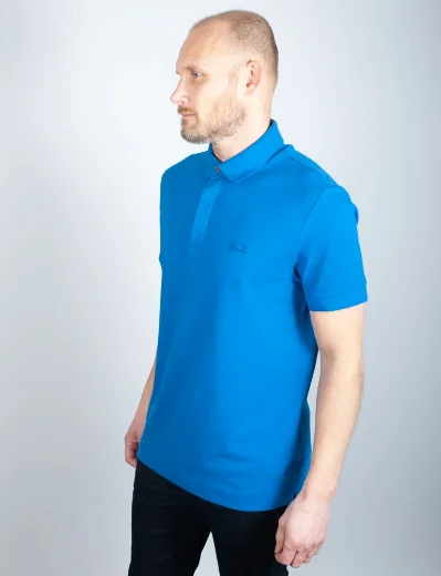 Lacoste Men's Paris Polo Shirt Cotton Stretch Pique | Blue