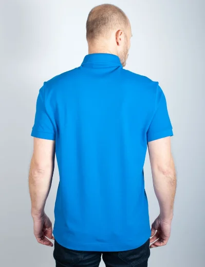 Lacoste Men's Paris Polo Shirt Cotton Stretch Pique | Blue