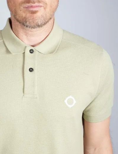 MA Strum Short Sleeve Pique Polo Shirt | Tea