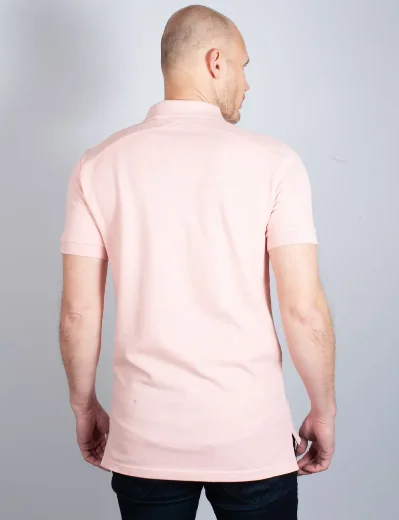 MA Strum Short Sleeve Pique Polo Shirt | Mud Pink
