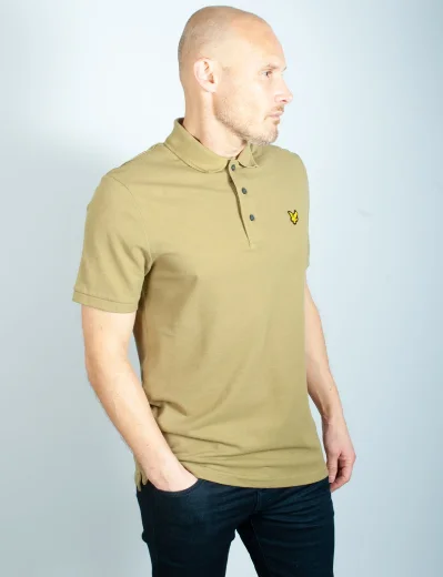 Lyle & Scott Crest Tipped Polo Shirt | Seaweed