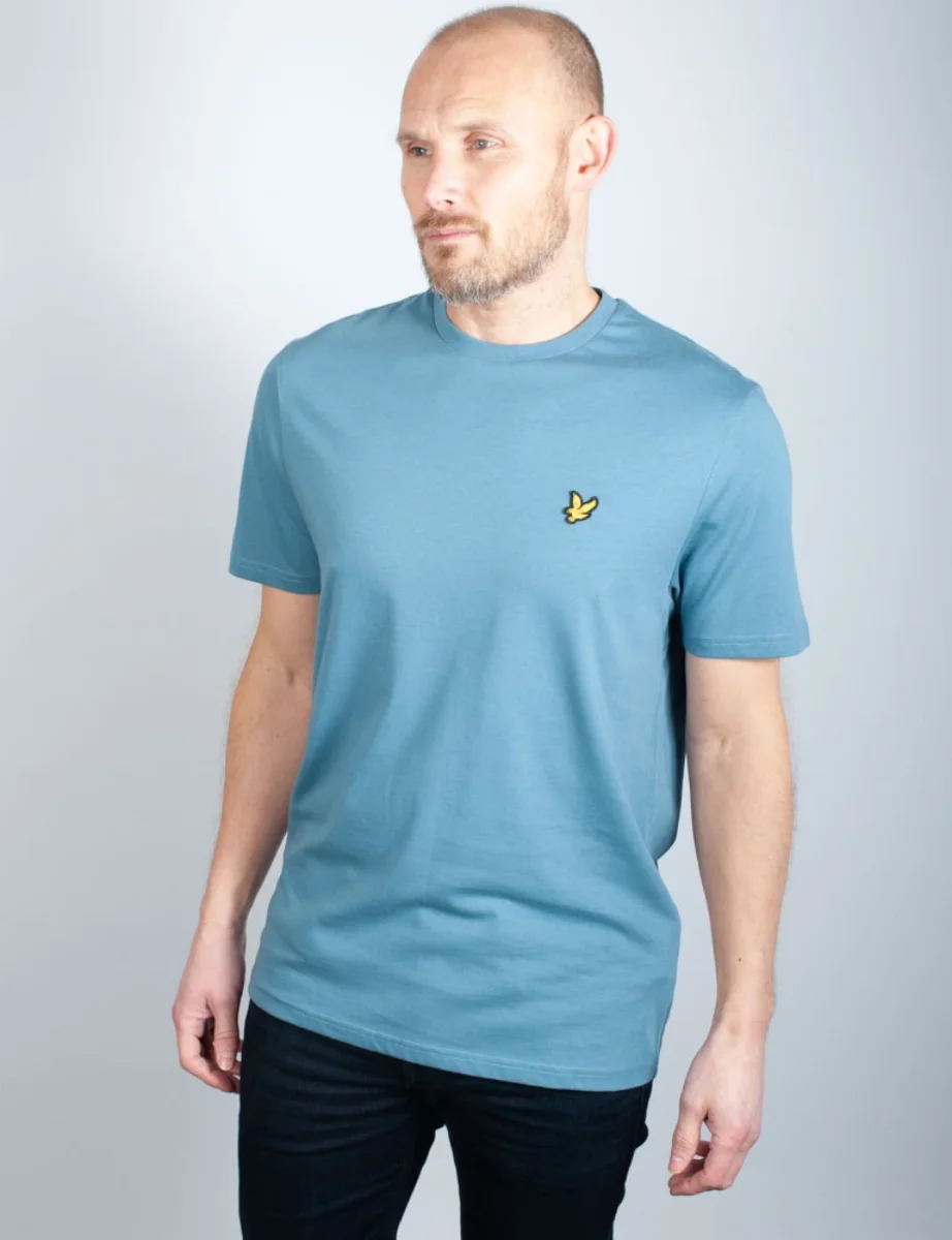 Lyle & Scott Organic Cotton Plain T-Shirt | Skipton Blue