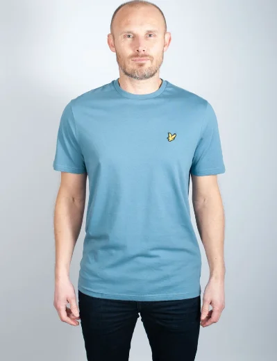 Lyle & Scott Organic Cotton Plain T-Shirt | Skipton Blue