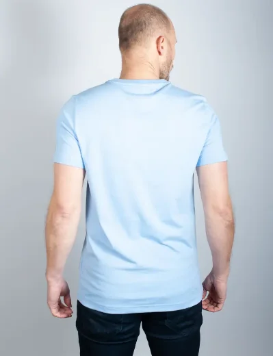 Tommy Hilfiger Logo Slim Fit T-Shirt | Vessel Blue