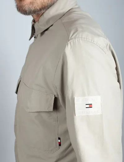 Tommy Hilfiger Paper Touch Overshirt | Stone
