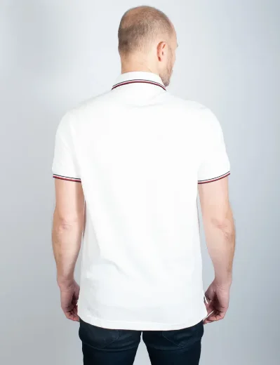 Tommy Hilfiger RWB Tipped Polo Shirt | White