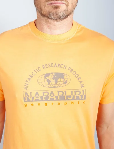 Napapijri Macas Short Sleeve T-Shirt | Orange
