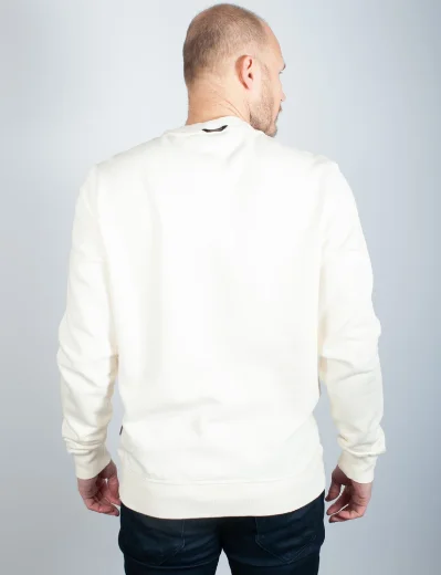 Napapijri Macas Logo Sweatshirt | White Whisper
