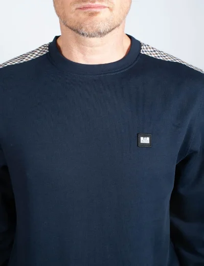 Weekend Offender Cusco Crew Neck Sweater | Navy