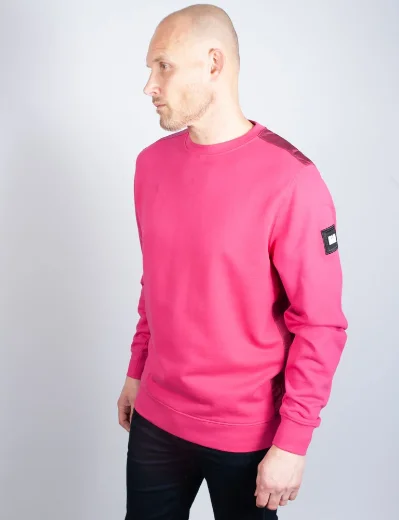 Weekend Offender F BOMB Crew Neck Sweater | Magenta