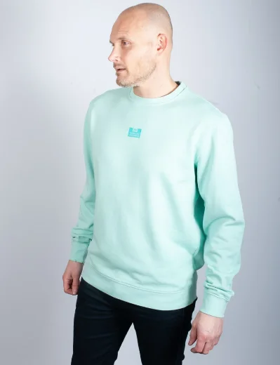 Weekend Offender Adames Garment Dyed Sweater | Aqua
