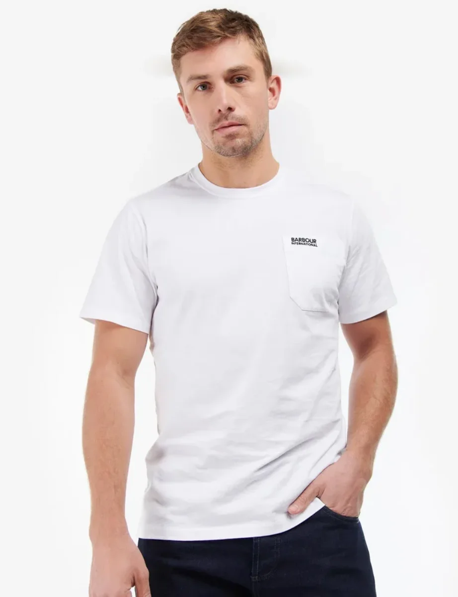 Barbour Intl Radok Pocket T-Shirt | White