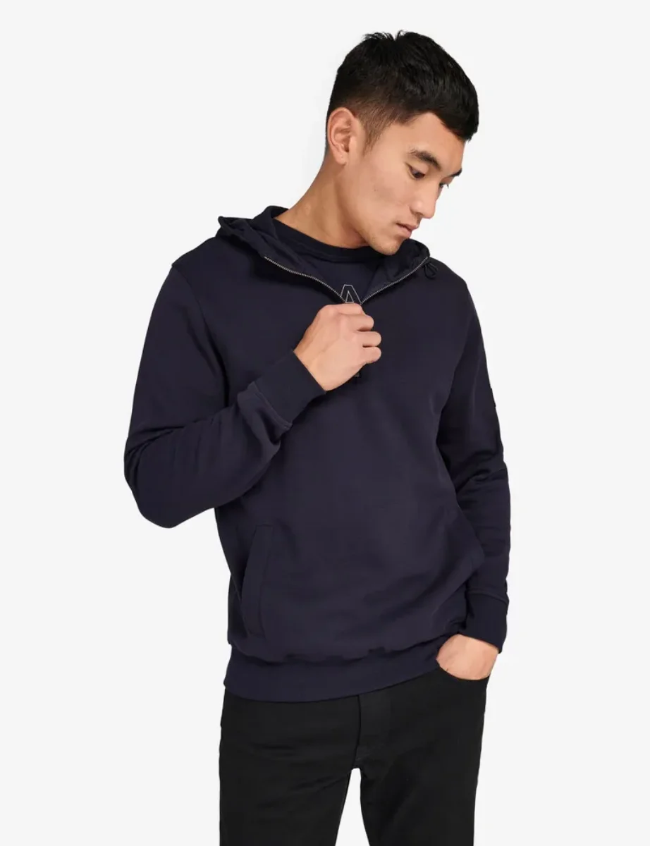 Barbour Intl Hoxton Hoodie | Night Sky