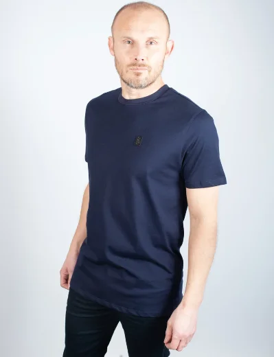 Luke Mainline Pima Crew Neck T-Shirt | Dark Navy