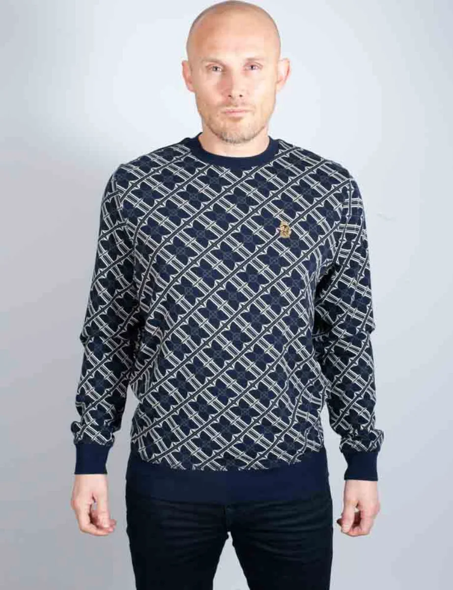 Luke Dennison 2 Sweatshirt | Navy/Ecru
