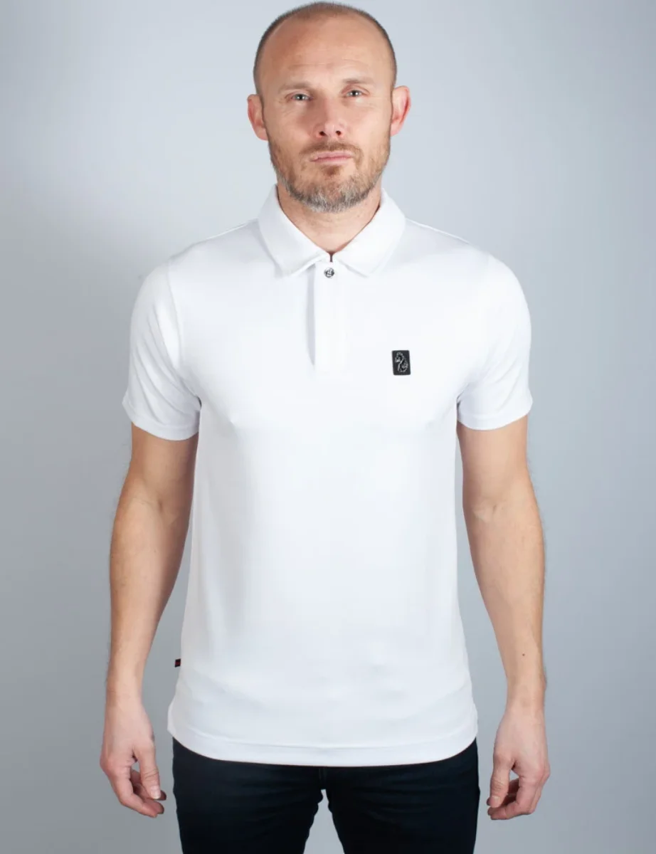 Luke Breathtaking Polo Shirt | White