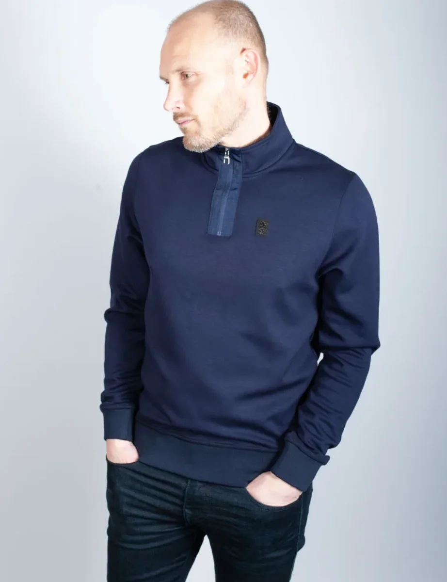 Luke Mainline Full Hardy Sweatshirt | Navy