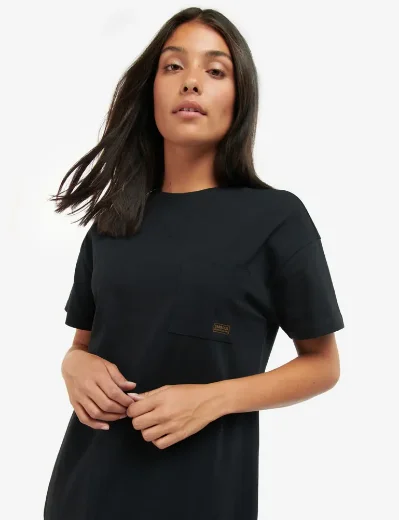 Barbour Intl Womens Reign T-Shirt Dress | Black