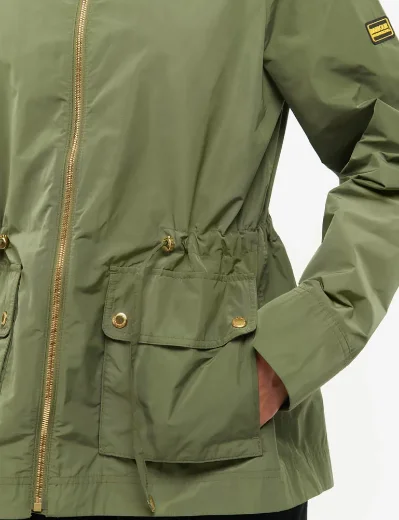 Barbour Intl Womens Kiara Showerproof Jacket | Midnight Green