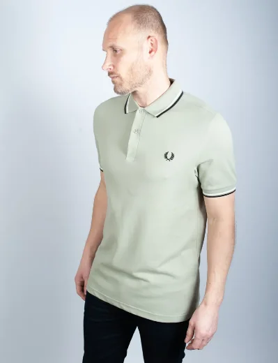 Fred Perry Twin Tipped Polo Shirt | Seagrass