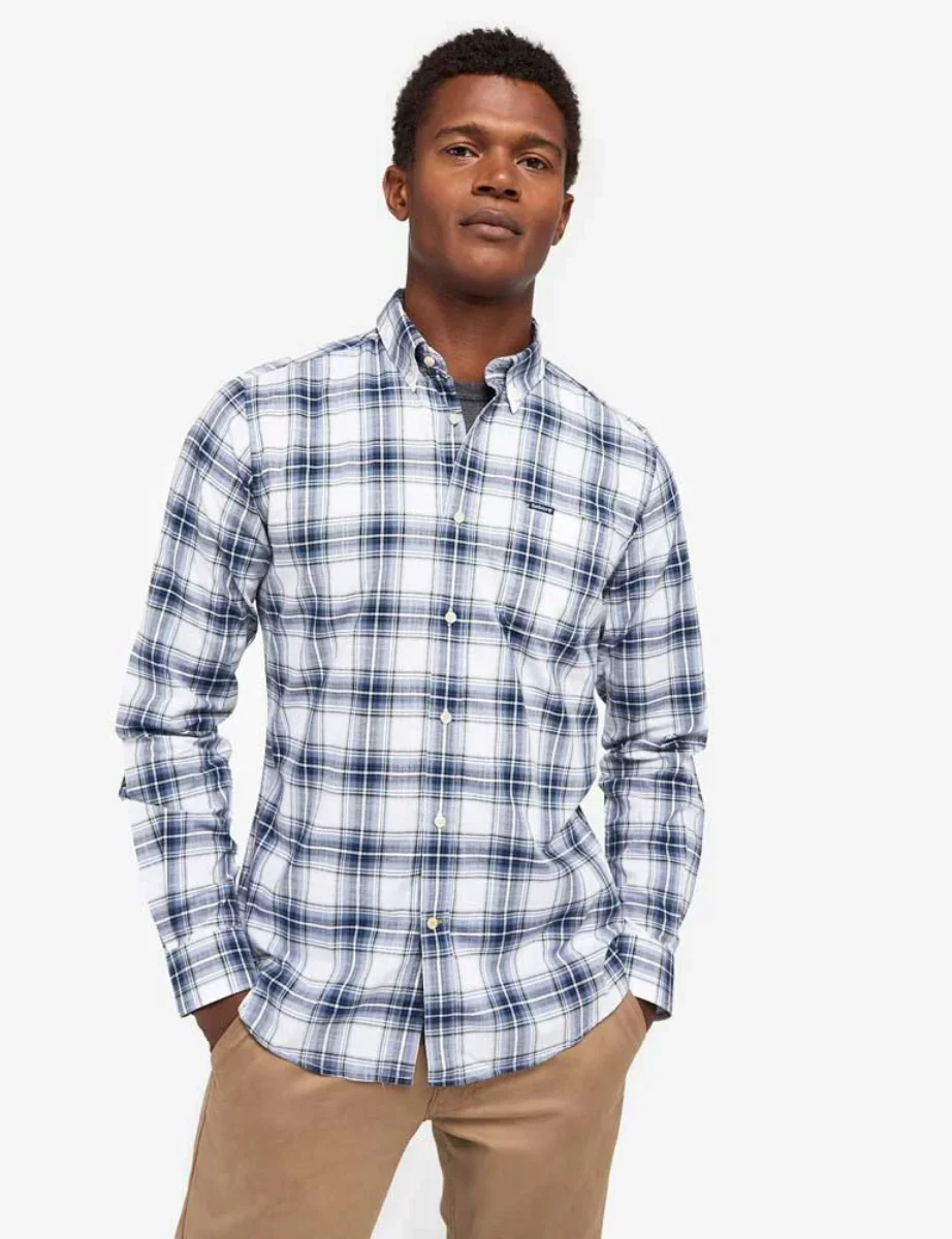 Barbour Hartcliff Tailored Fit Shirt | Navy Check