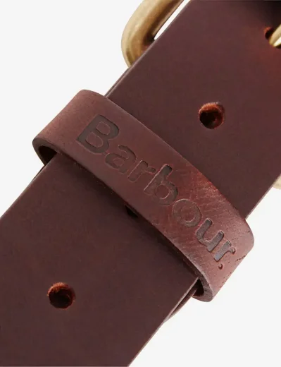 Barbour Allanton Matt Leather Belt | Brown