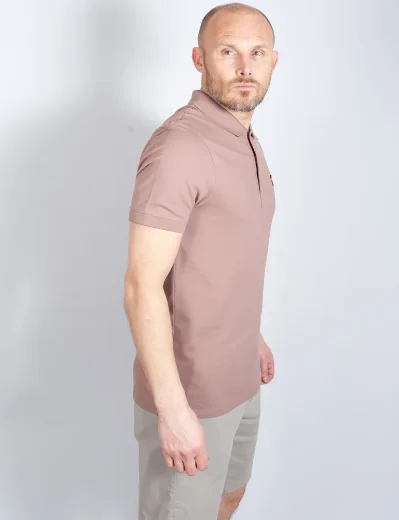 Lyle & Scott Men's Cotton Plain Polo Shirt | Hutton Pink