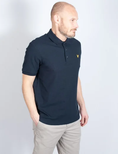 Lyle & Scott Milano Trim Polo Shirt | Navy