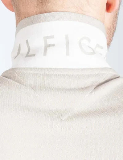 Tommy Hilfiger Under Collar Logo Regular Fit Polo | Stone