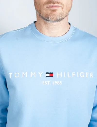 Tommy Hilfiger Embroidered Logo Sweater | Vessel Blue